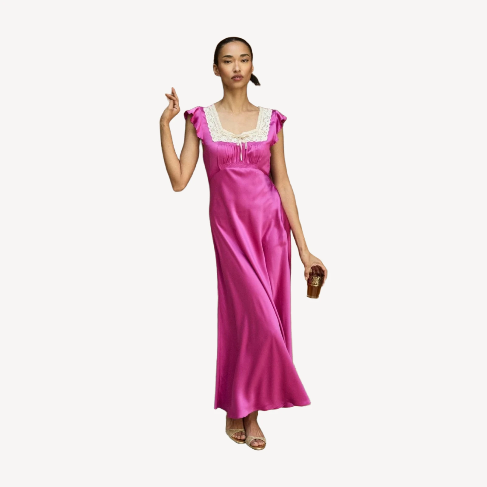 CORINA DRESS -- MAGENTA