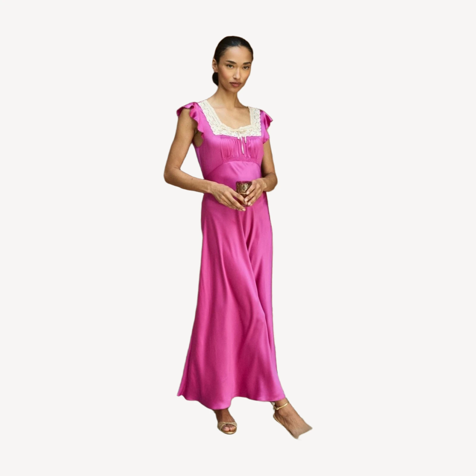 CORINA DRESS -- MAGENTA