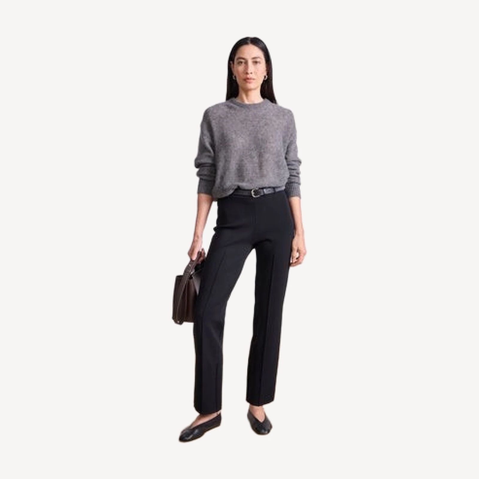 Straight Pull on Zipper Pants