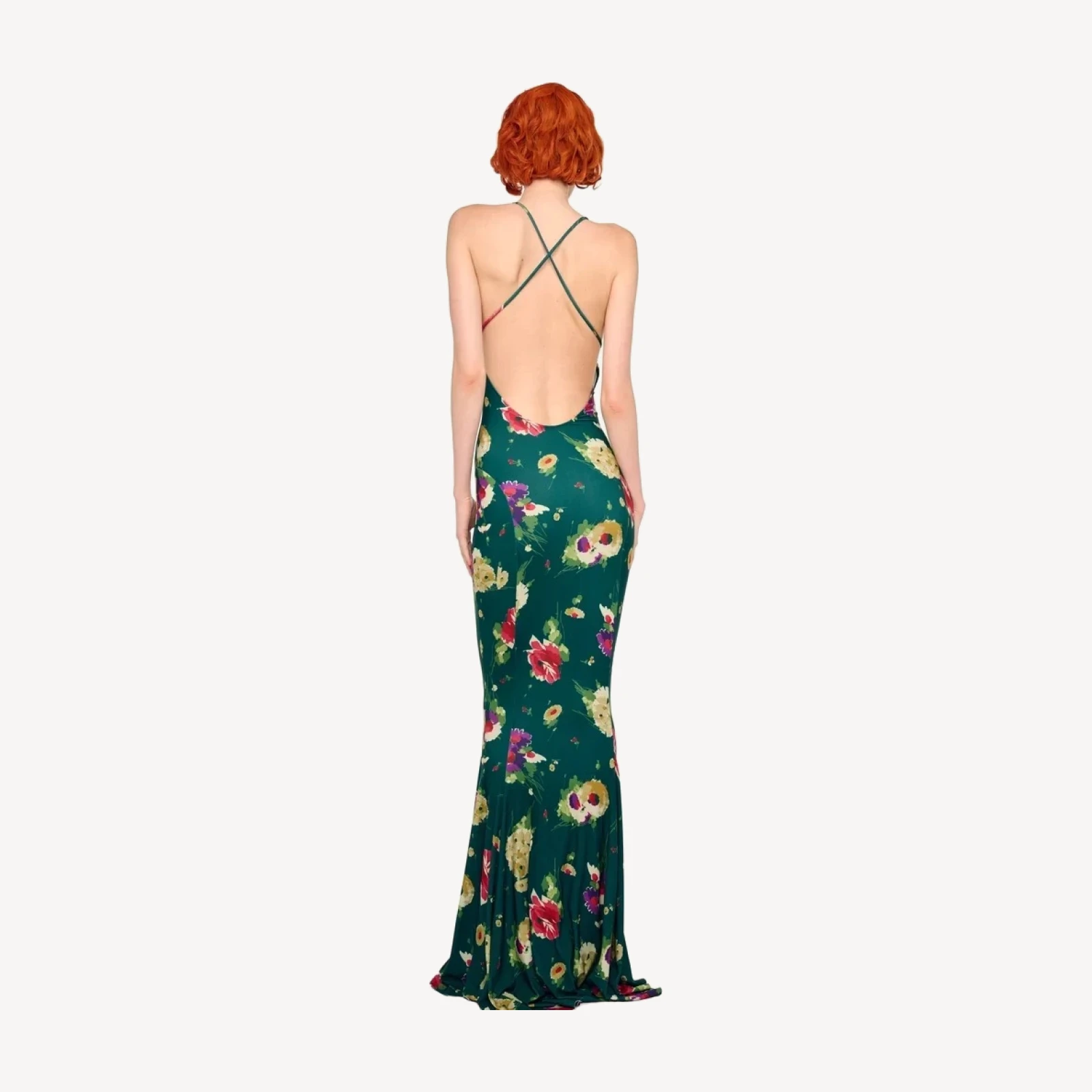 LOW BACK SLIP FISHTAIL GOWN