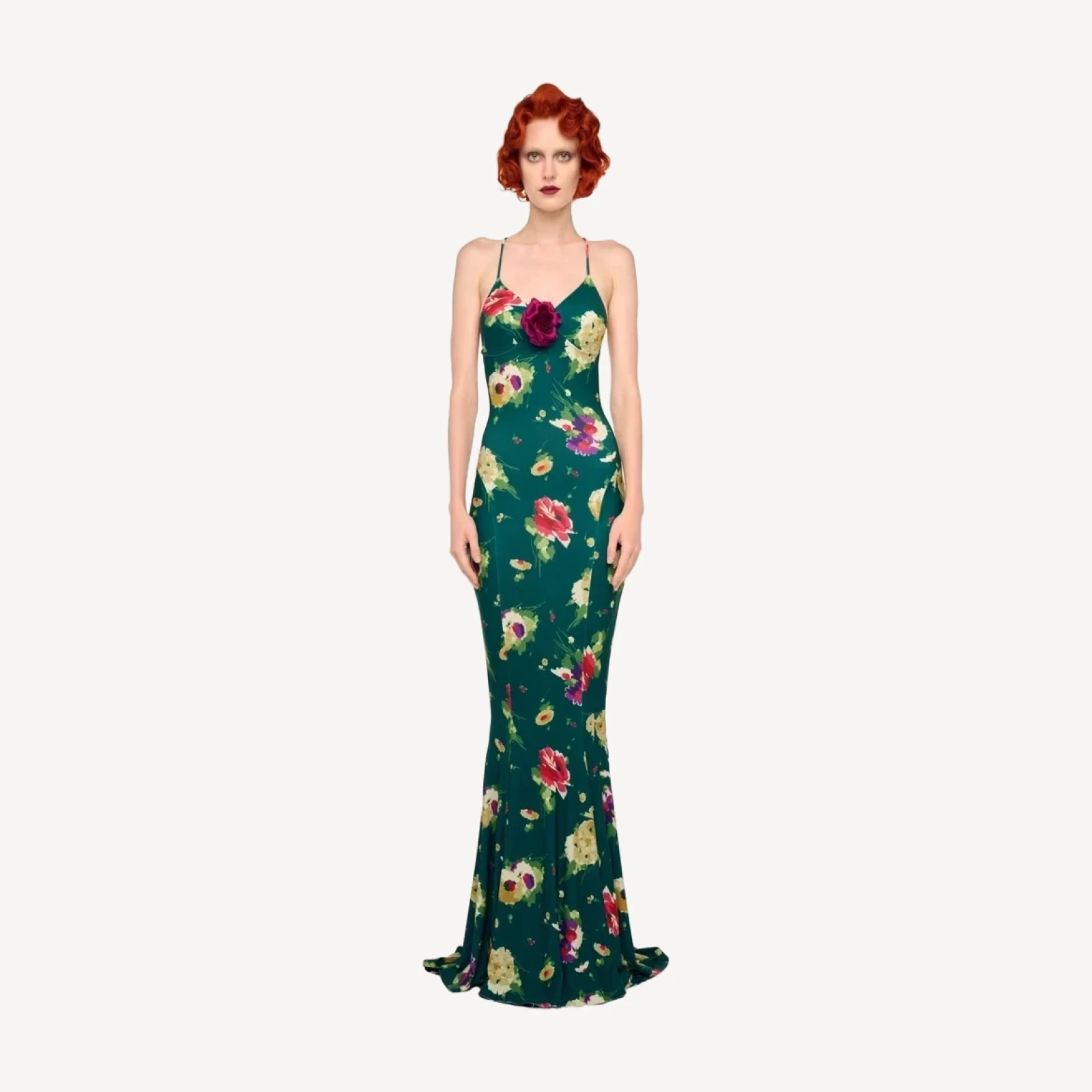 LOW BACK SLIP FISHTAIL GOWN