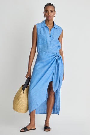 Tamar Sleeveless Wrap Maxi