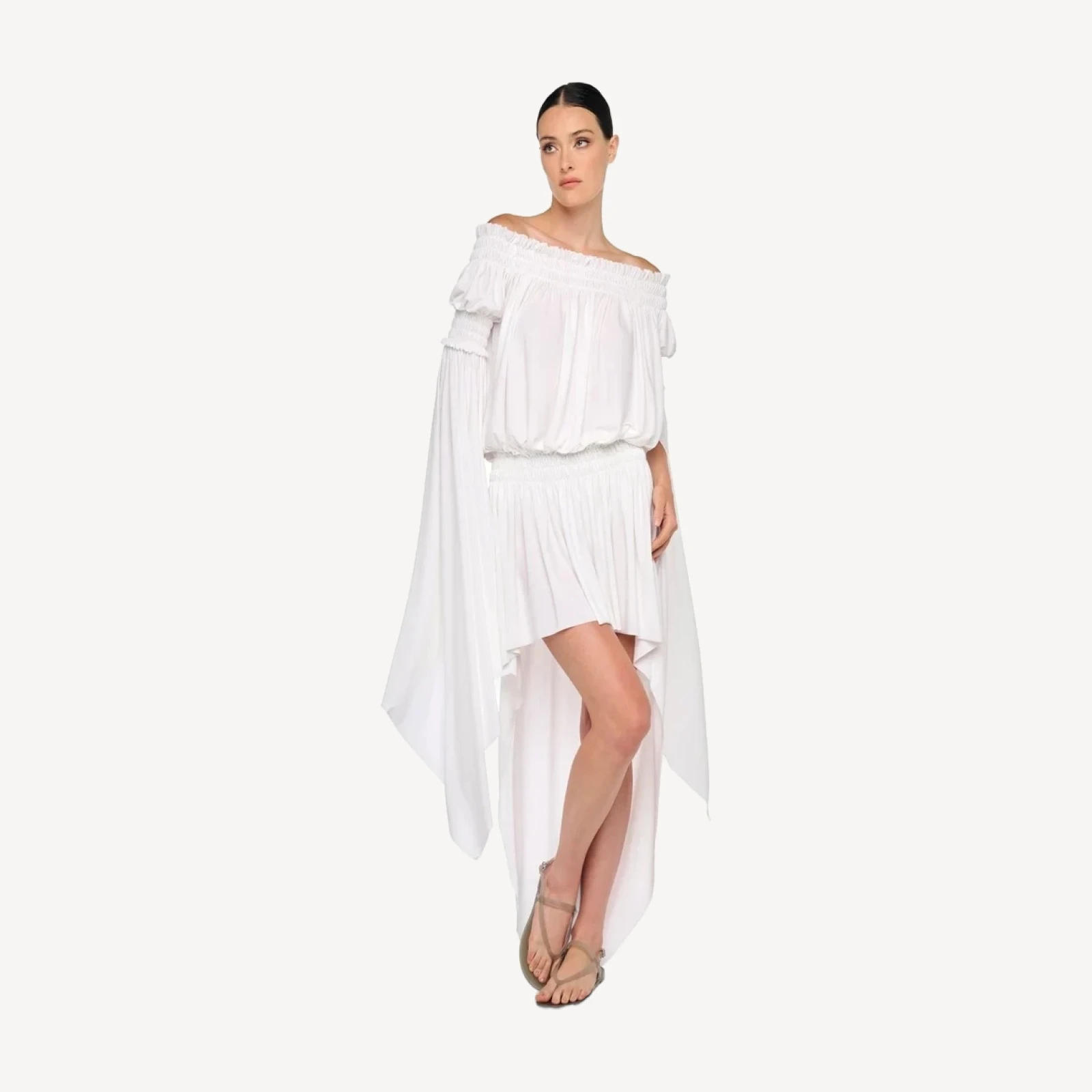 HANDKERCHIEF SLEEVE PEASANT BODYSUIT