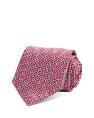 David Donahue Silk Classic Geometric Tie