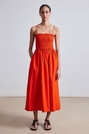 Porta Smocked Spaghetti Dress