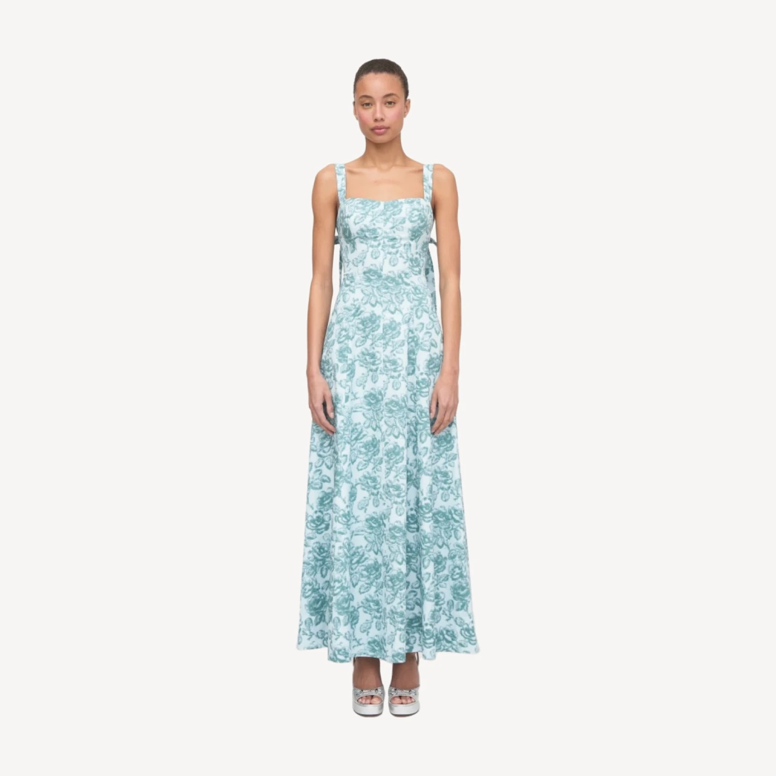 The Briony Dress - Ikat Garden Rose