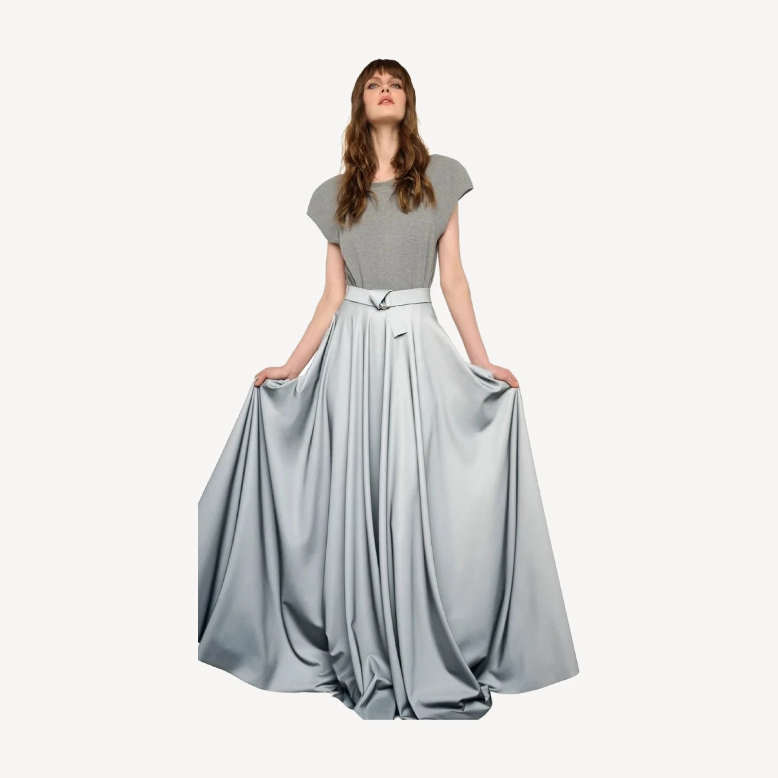 FLARED SKIRT TO FLOOR