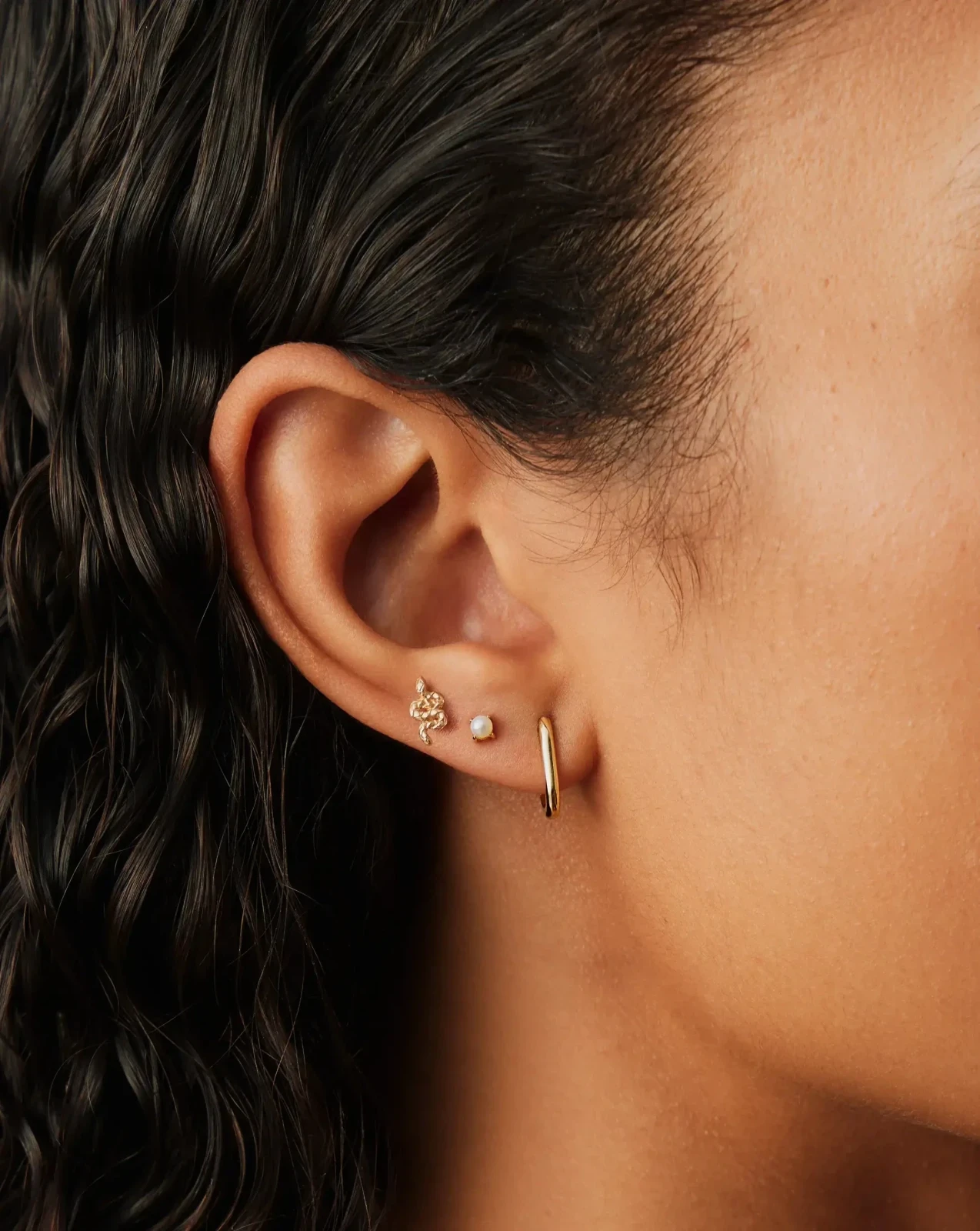 Solid Gold Pearl Stud Earrings | 9ct Solid Yellow Gold/Pearl, photo 2