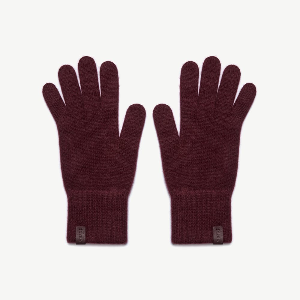 Westray Cashmere Gloves - Burgundy
