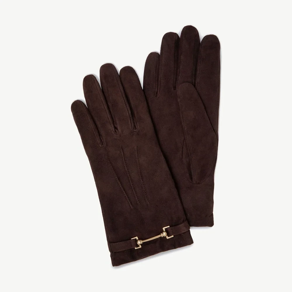 Stockbridge Gloves - Chocolate Suede