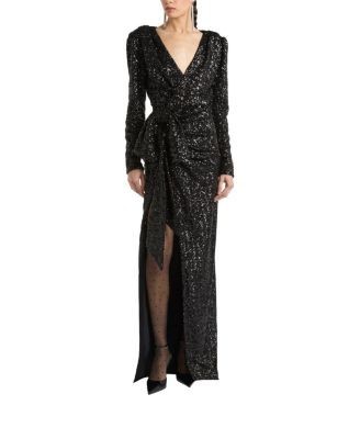 Balmain Long Sequinned Dress
