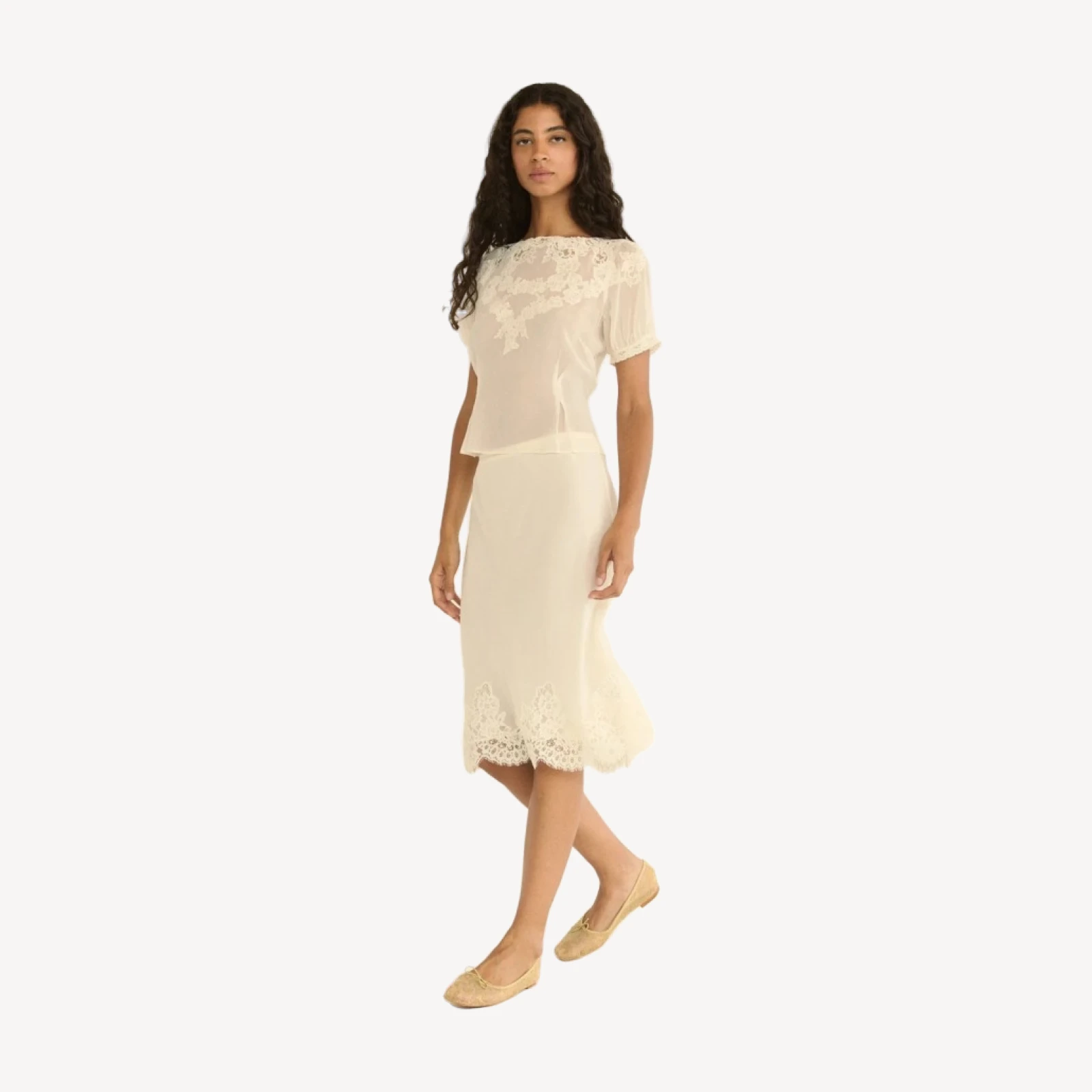 ELOWETTE SKIRT -- SEA SALT