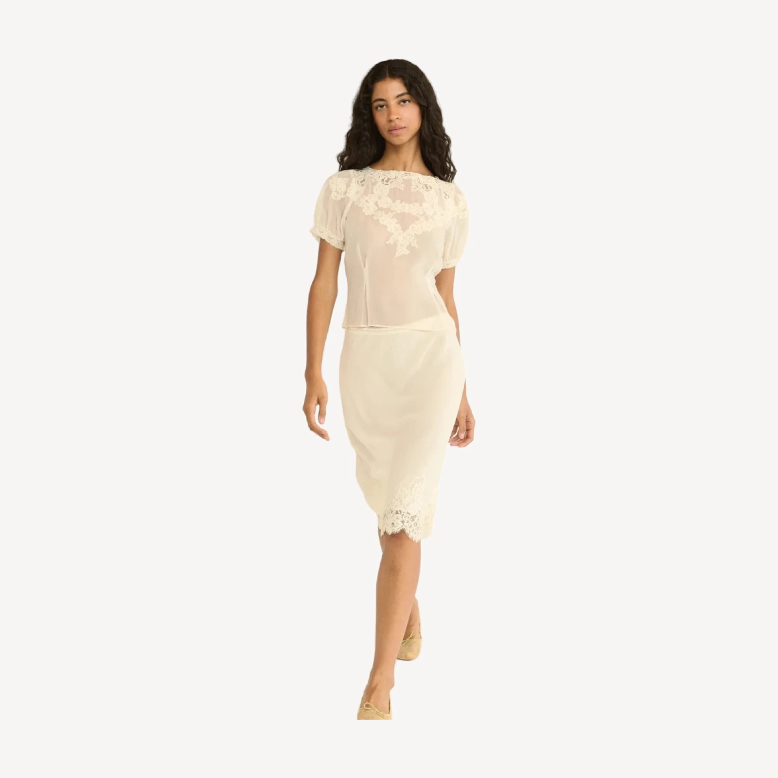 ELOWETTE SKIRT -- SEA SALT
