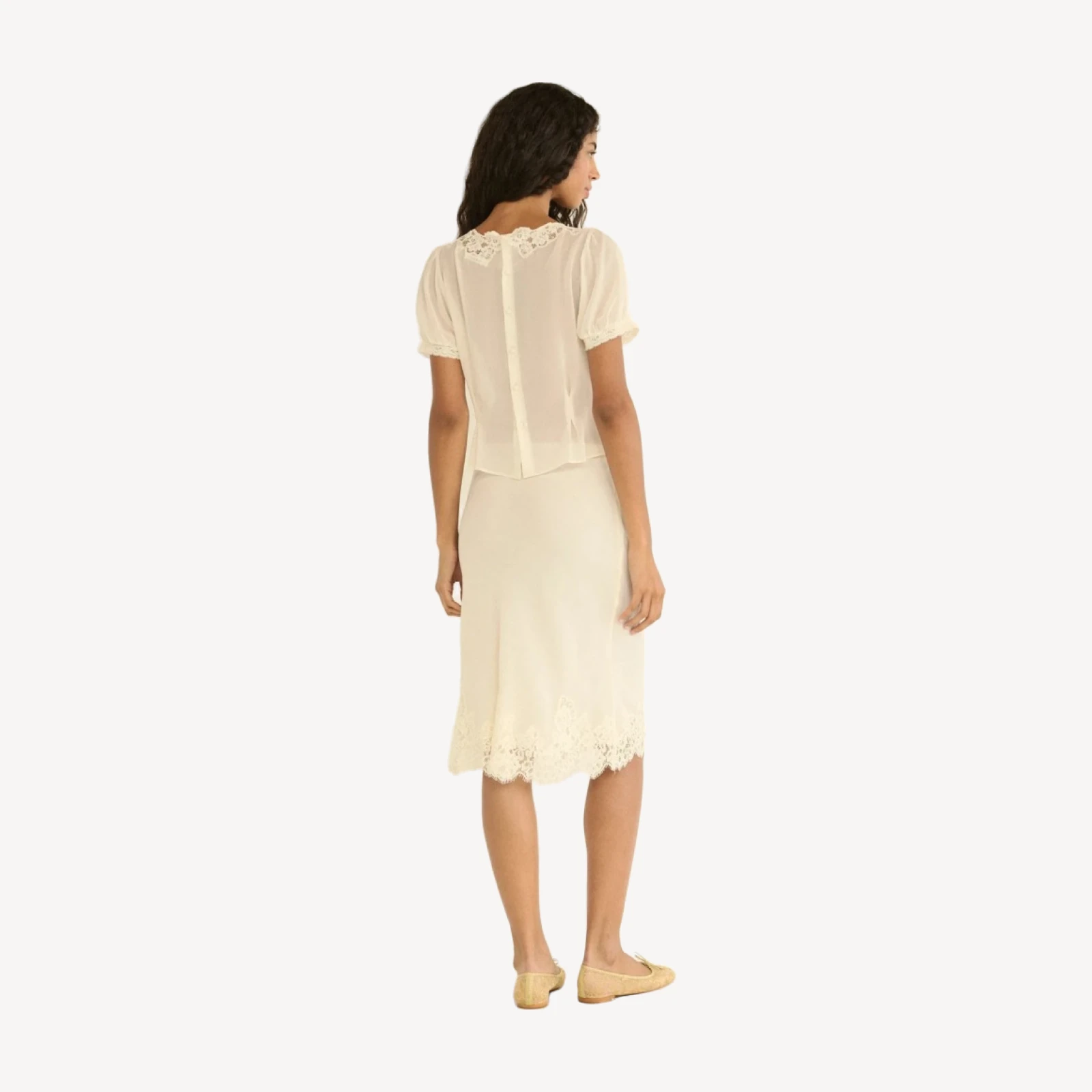 ELOWETTE SKIRT -- SEA SALT