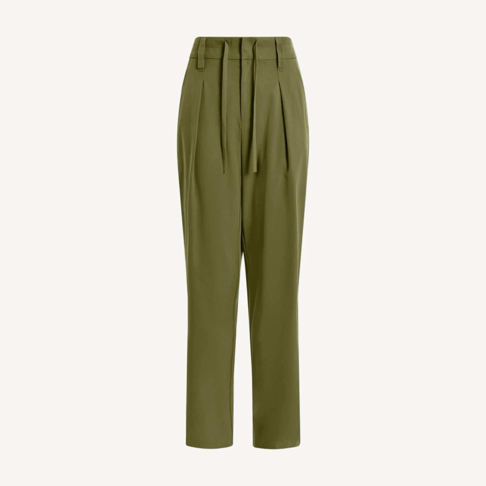 Soft Stretch Tapered Pleat Trouser Long