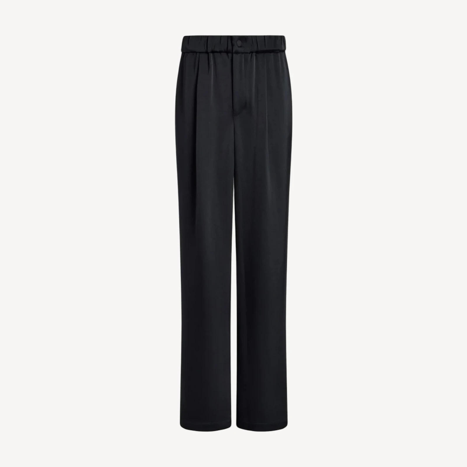 Double Satin Wide Leg Pant Long