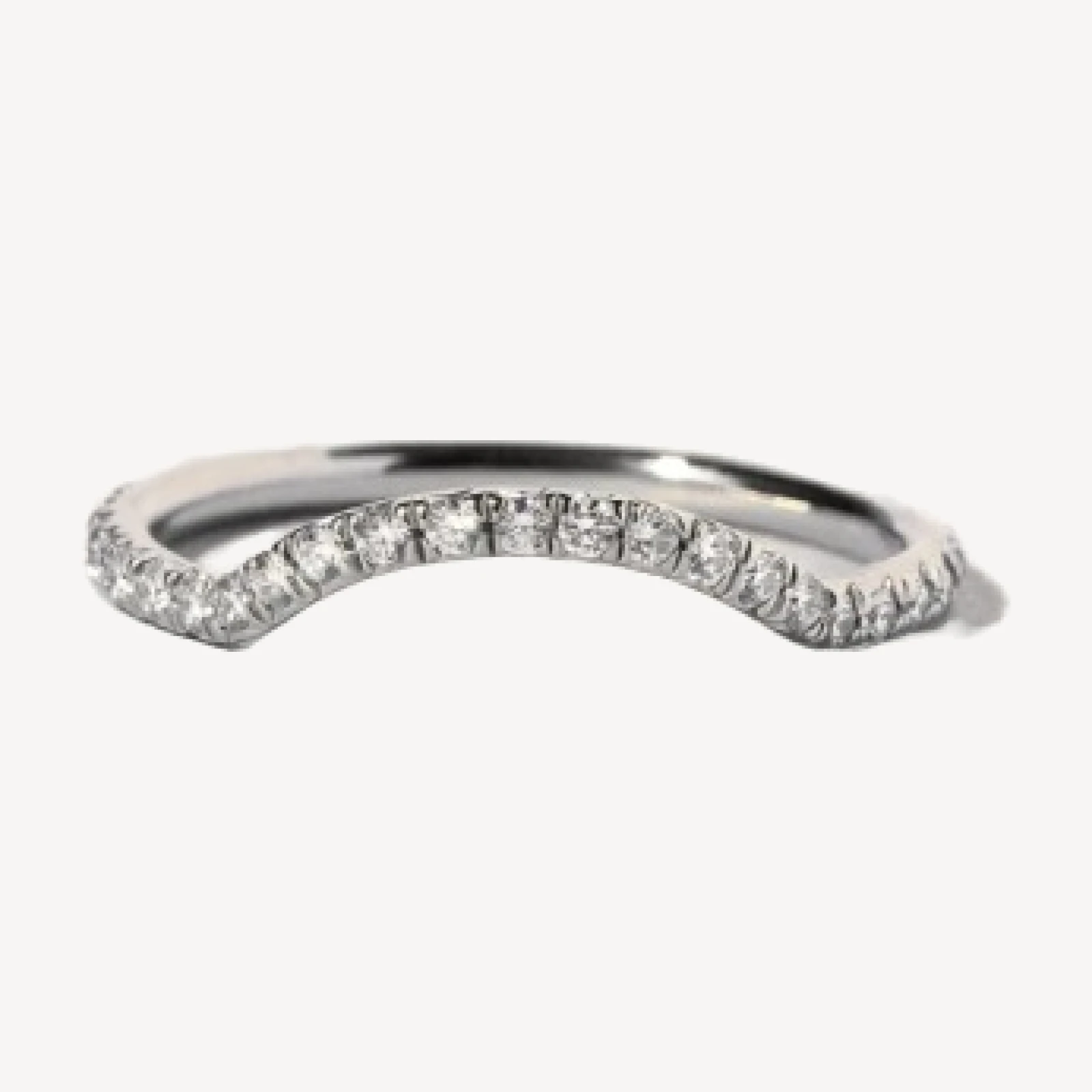 Mini Curve Band - Pavé