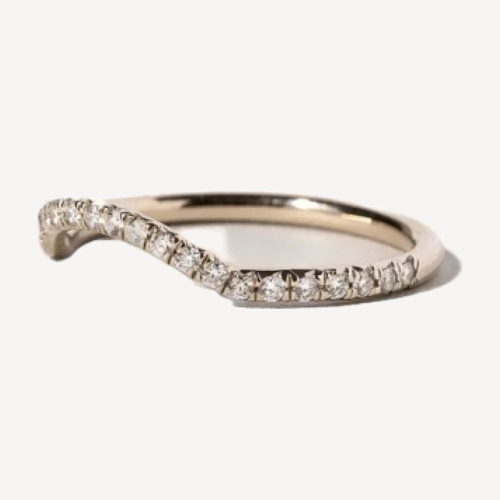 Mini Curve Band - Pavé