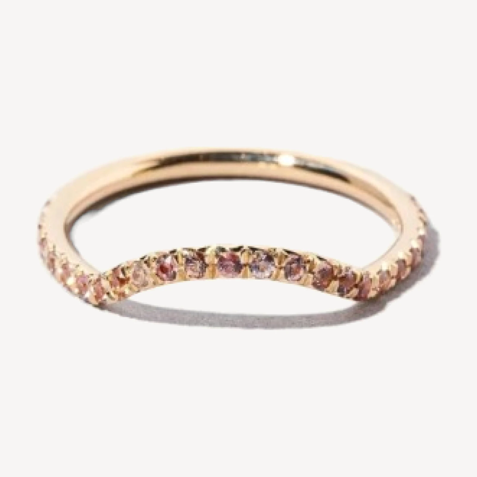Mini Curve Band - Pavé