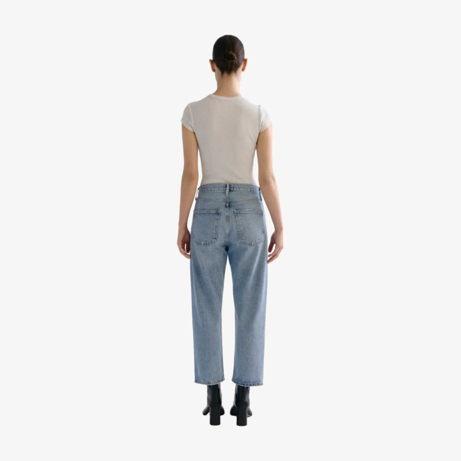 90's Crop Mid Rise Straight in Force