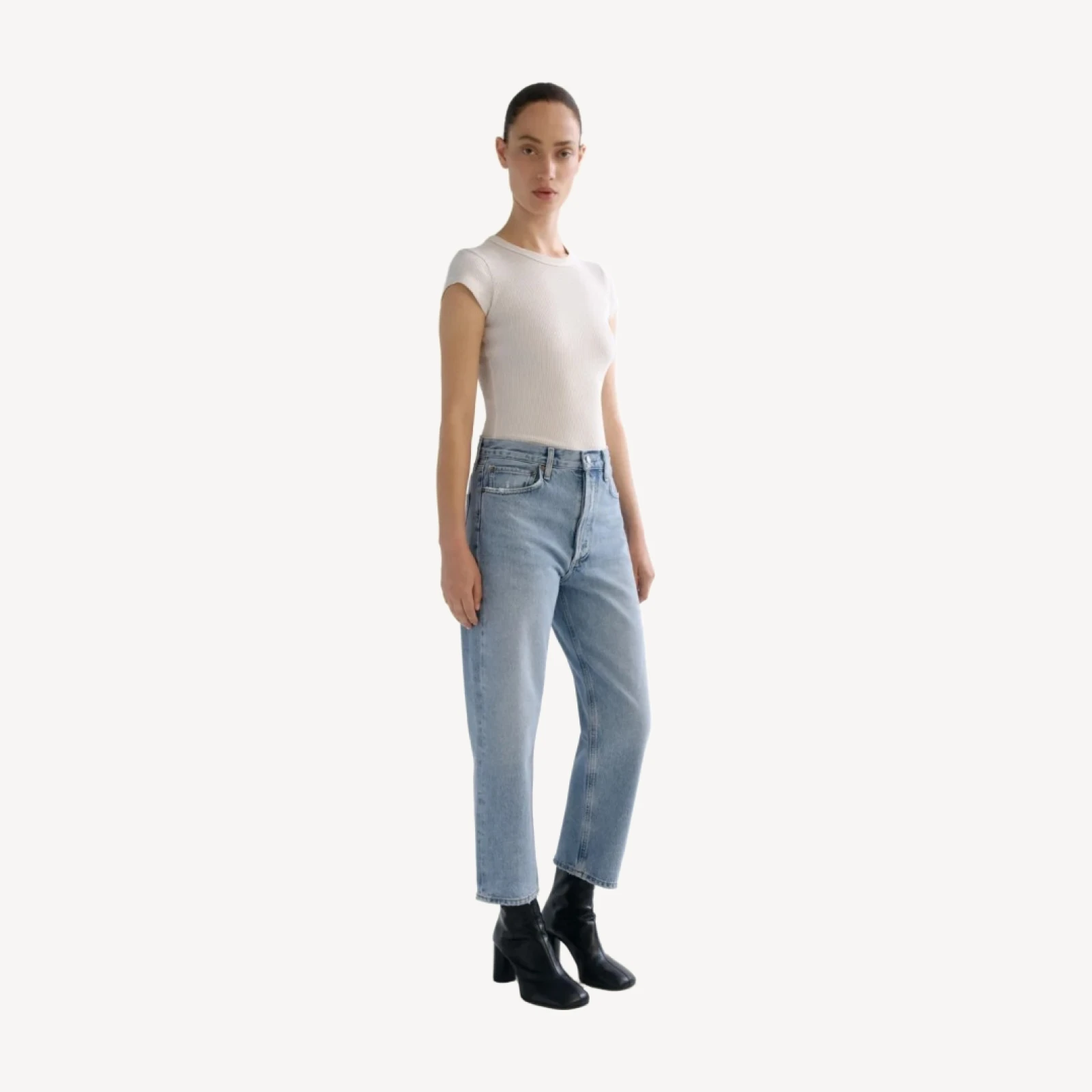 90's Crop Mid Rise Straight in Force