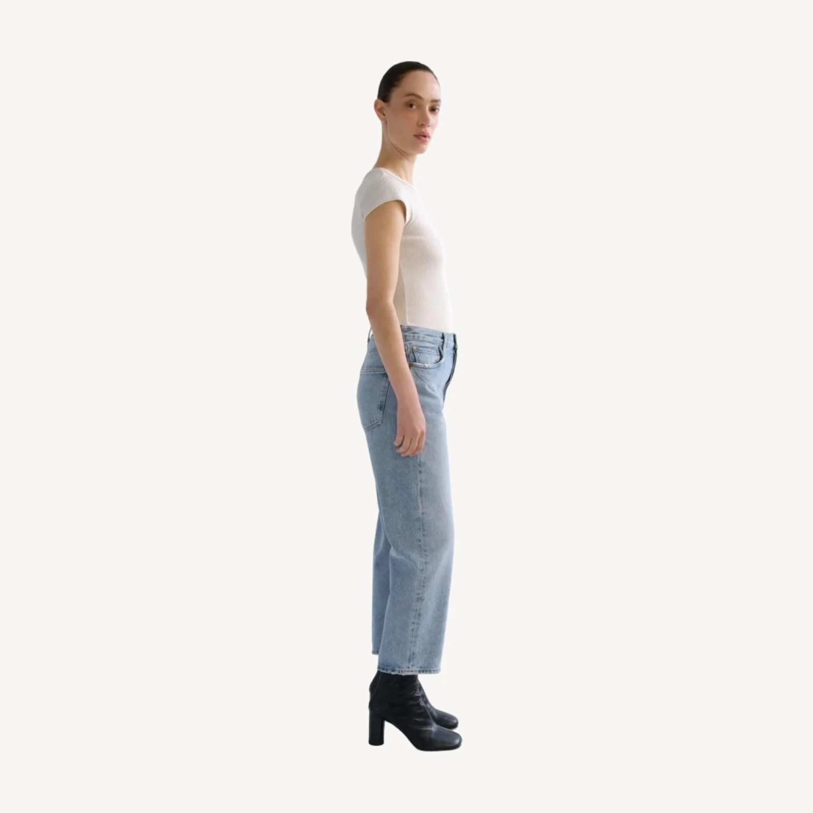 90's Crop Mid Rise Straight in Force