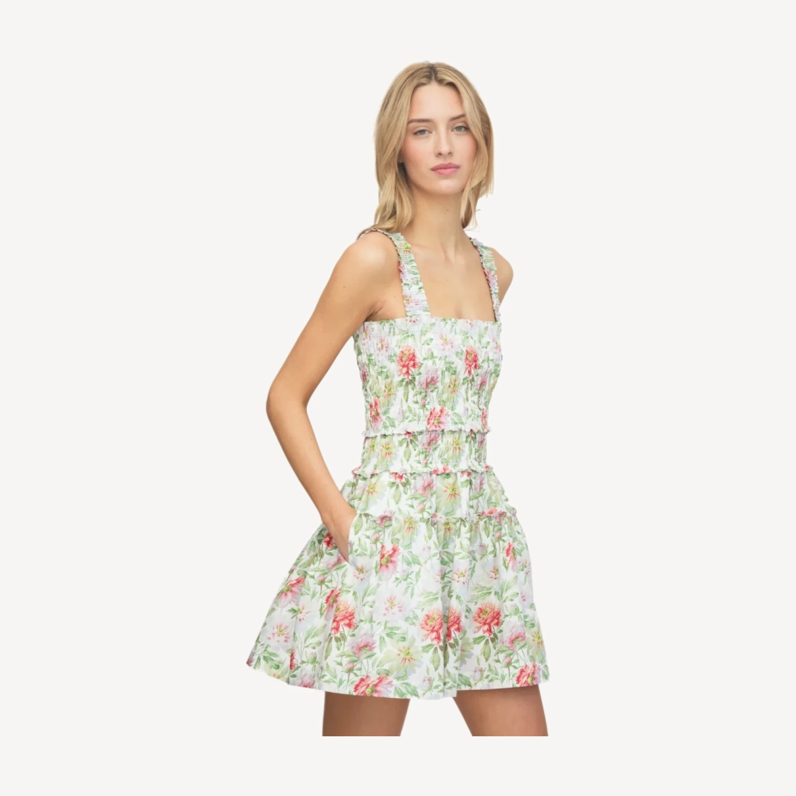 The Azalea Mini Nap Dress - Peony Chintz
