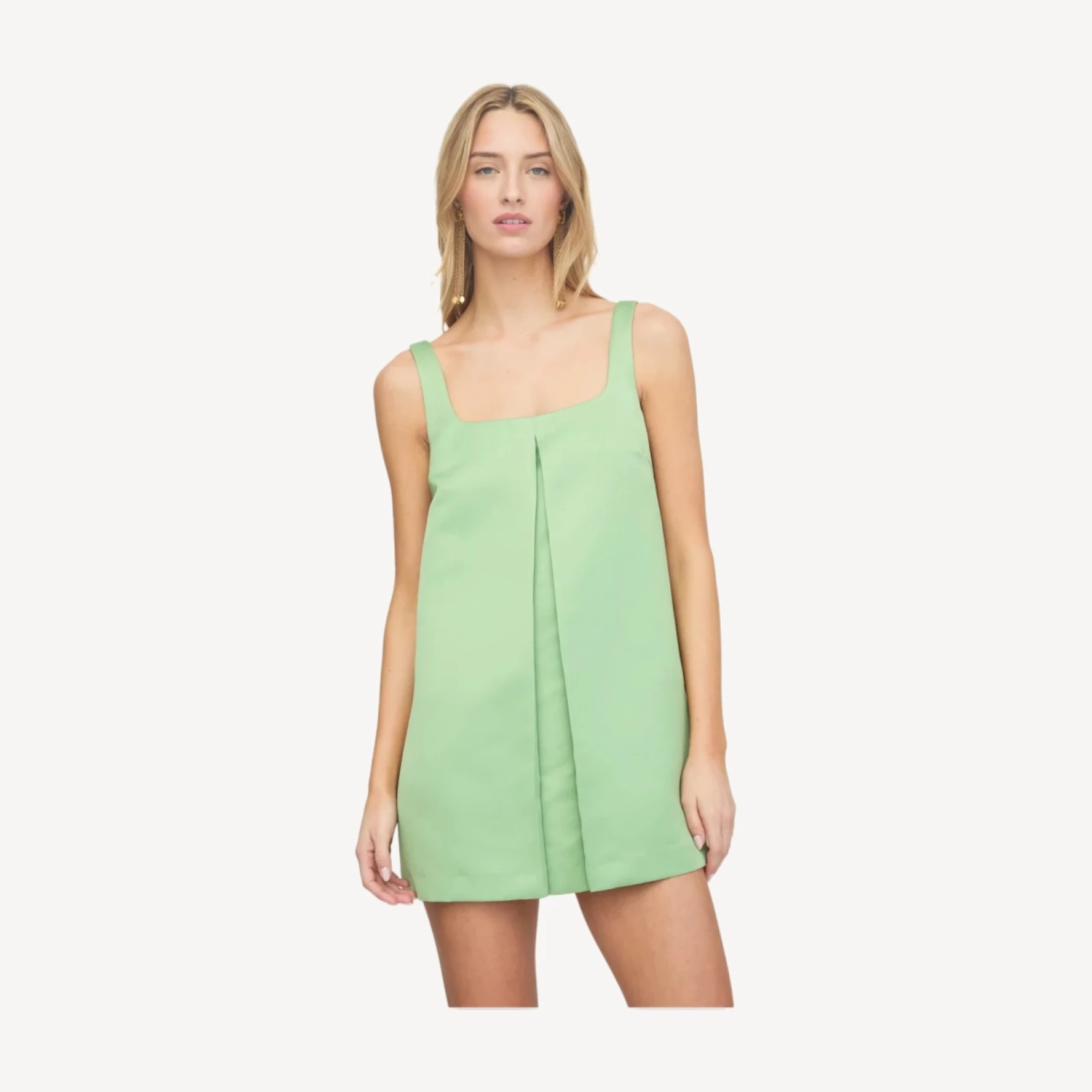 The Jasper Dress - Pear Satin