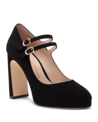 Stuart Weitzman Women's Babette Platform Mary Jane Pumps