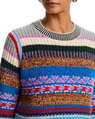 Mother The Extra Crop Long Sleeve Sweater