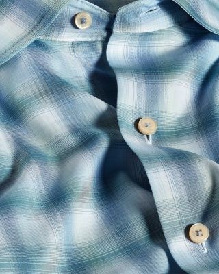 David Donahue Ombre Twill Check Shirt