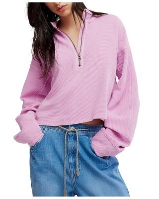 Free People Celeste Quarter Zip Sweatshirt, photo 15