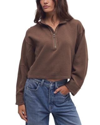 Free People Celeste Quarter Zip Sweatshirt, photo 23