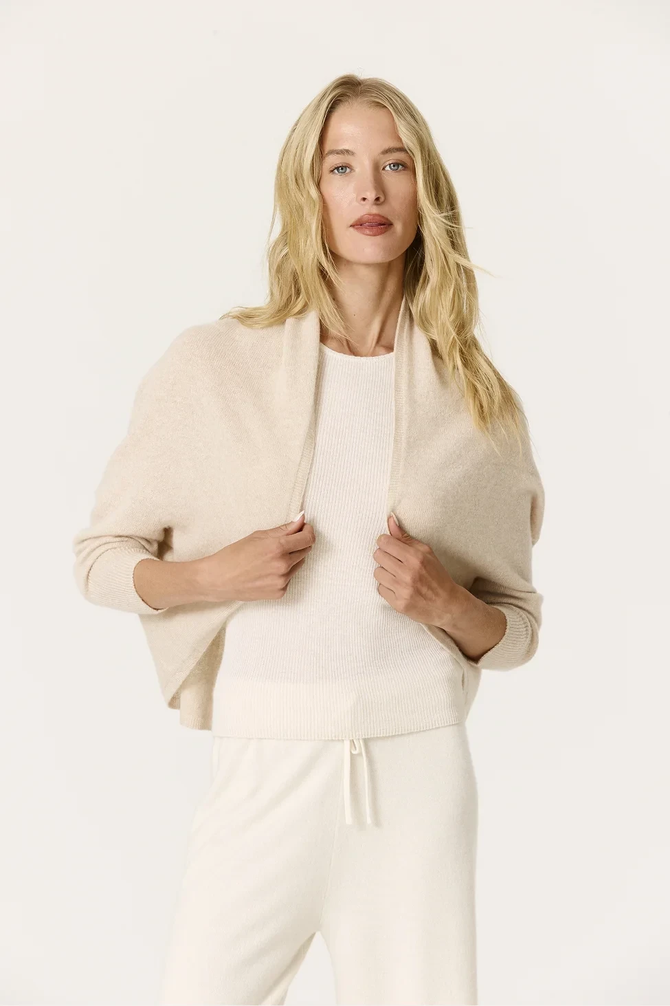 COPRISPALLE IN CASHMERE LEGGERISSIMO MELI - GRANO