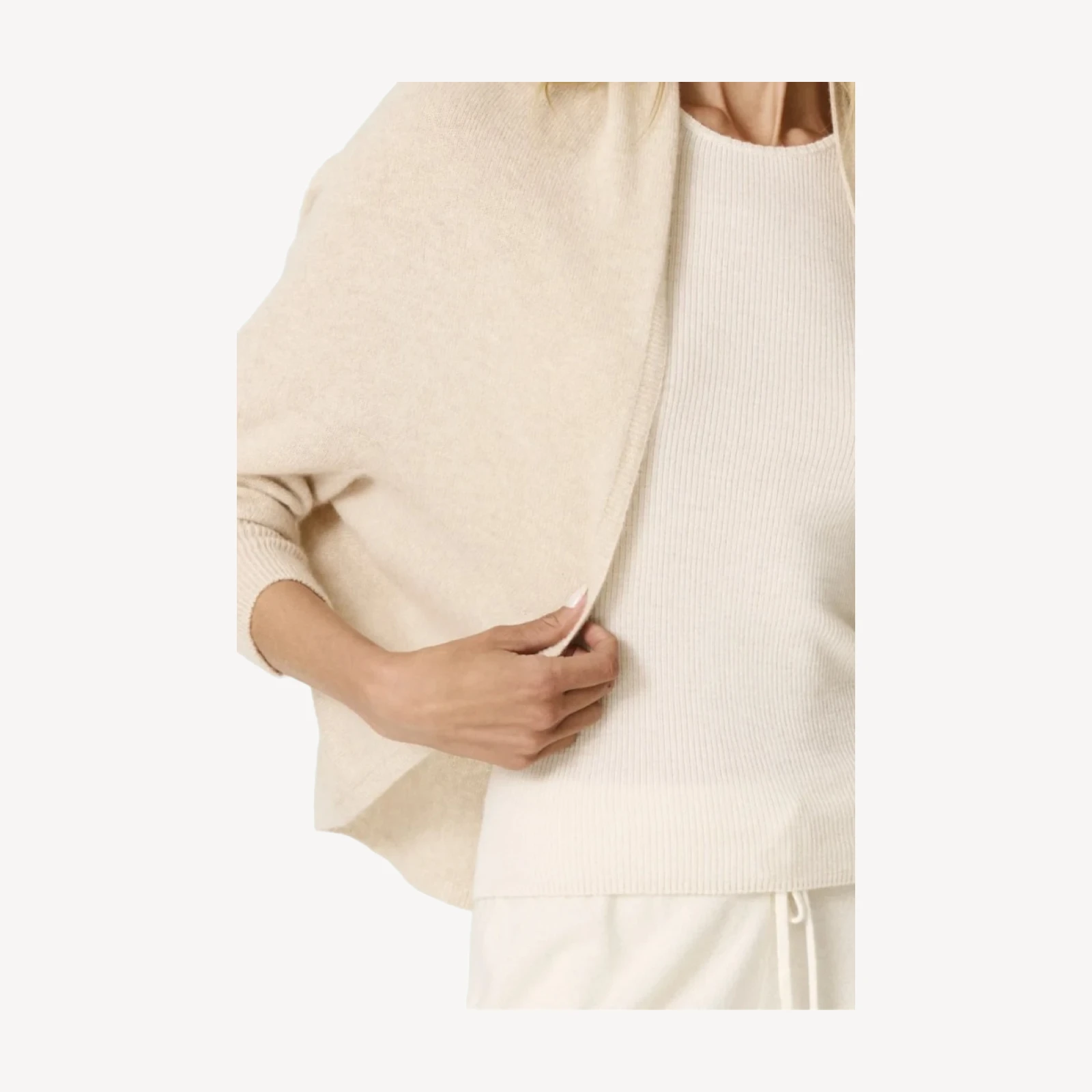 COPRISPALLE IN CASHMERE LEGGERISSIMO MELI - GRANO