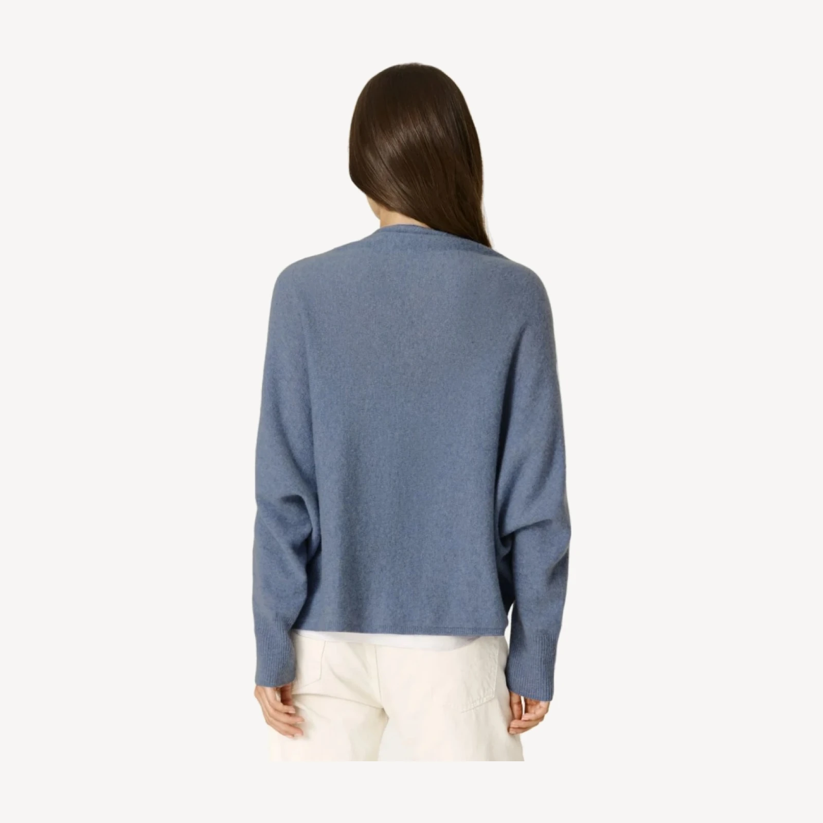 Coprispalle MELI in cashmere leggerissimo - Blu mélange