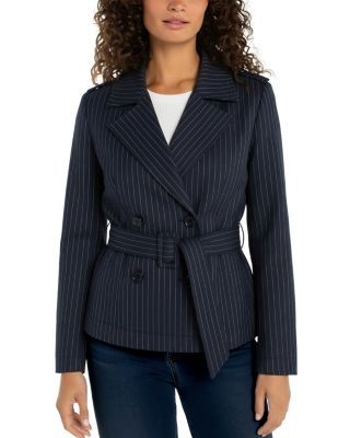 Liverpool Los Angeles Cropped Trench Jacket