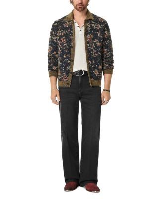 John Varvatos Silas Straight Fit 33 Jeans in Black