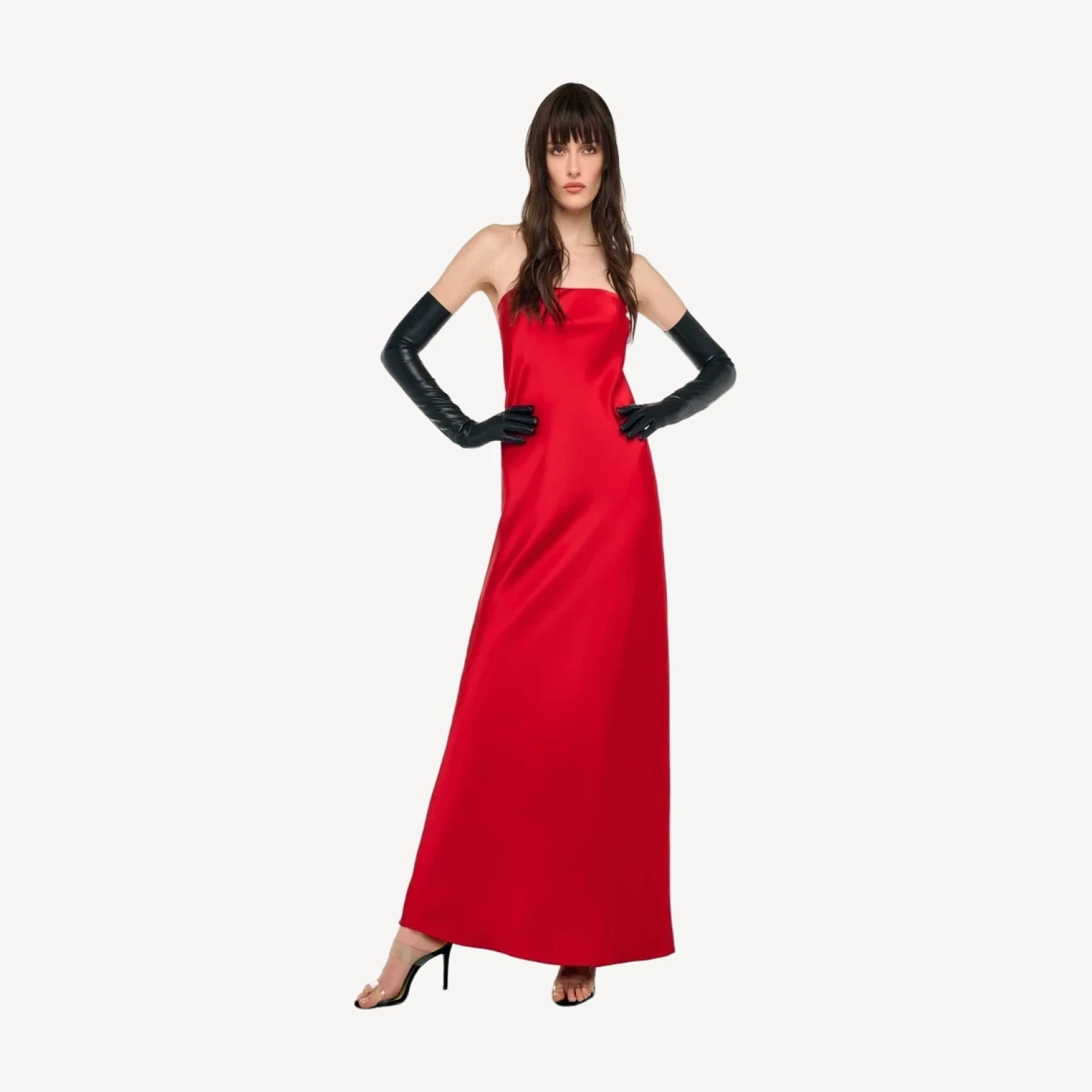 BIAS STRAPLESS GOWN