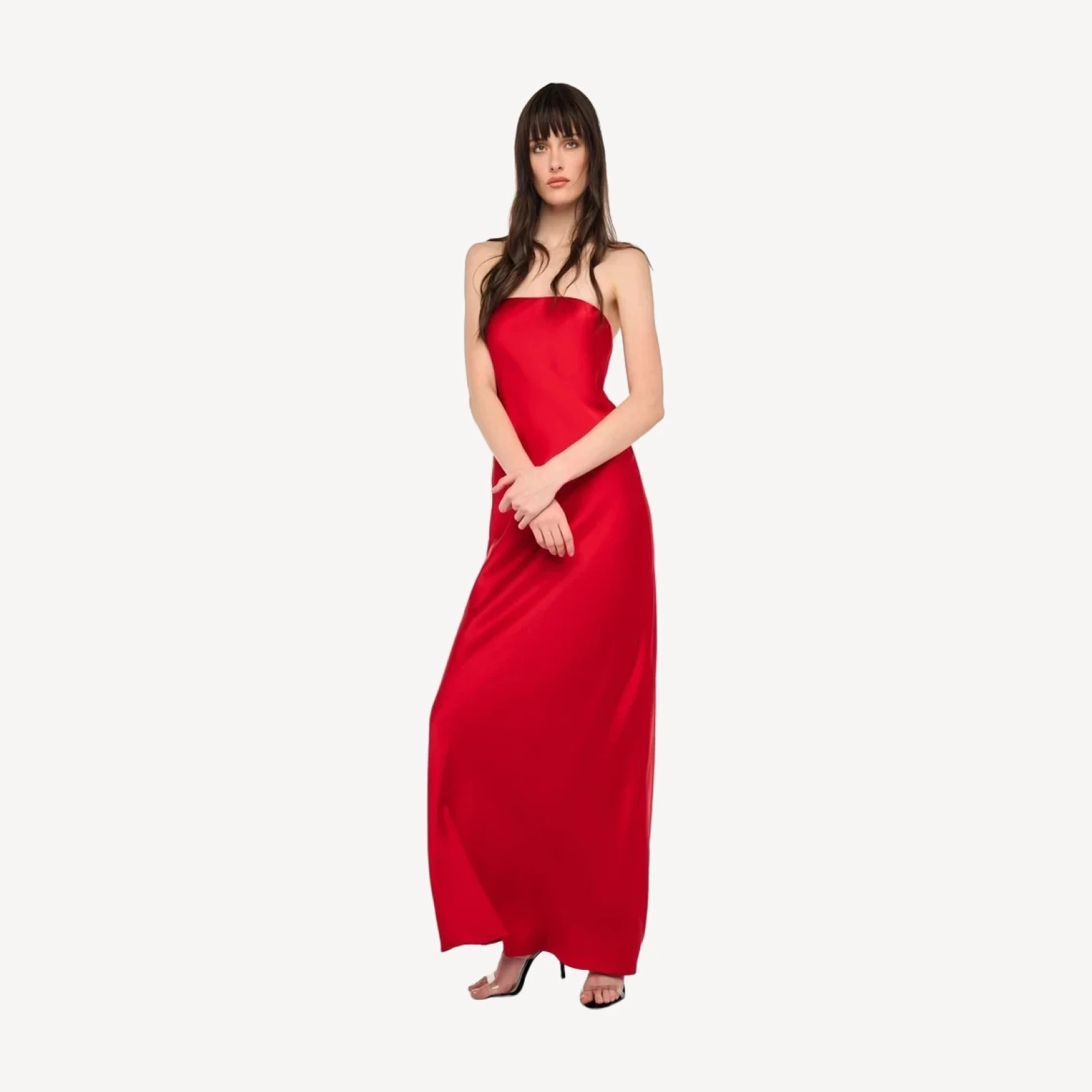 BIAS STRAPLESS GOWN