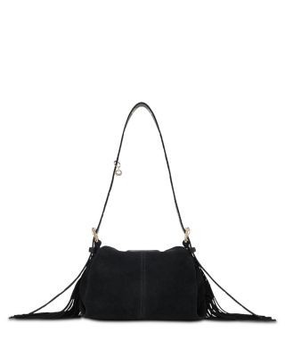 Maje Miss M Mini Suede Shoulder Bag