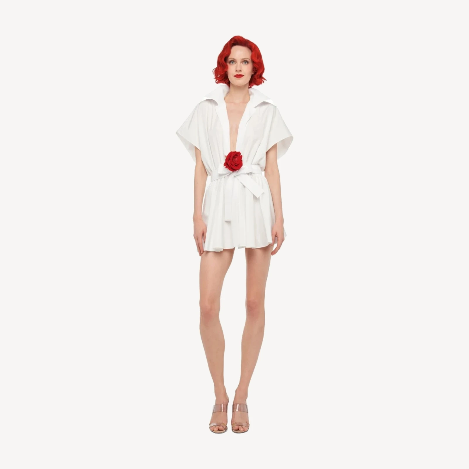 SUPER OS SLEEVELESS BF NK SHIRT FLARED MINI DRESS
