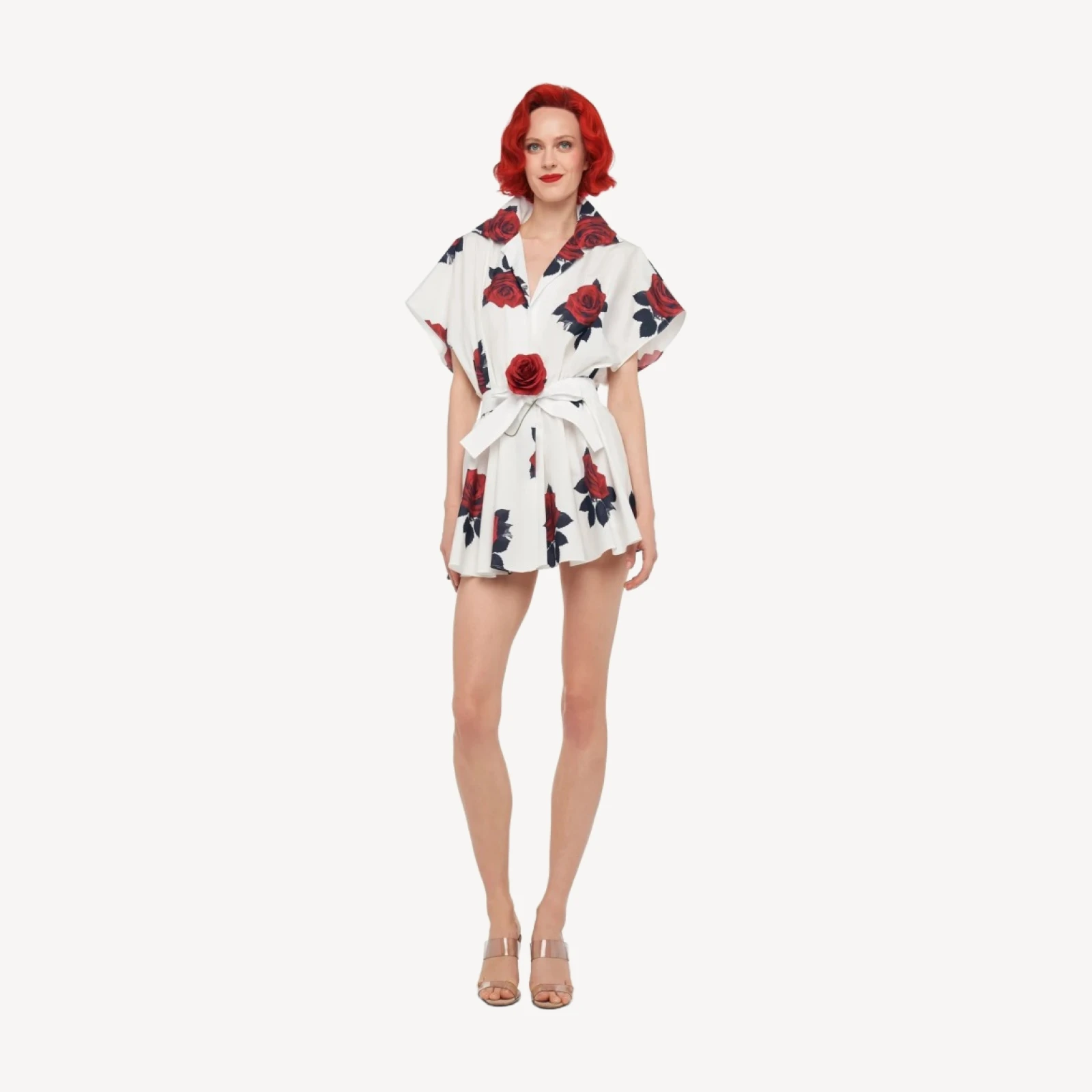 SUPER OS SLEEVELESS BF NK SHIRT FLARED MINI DRESS