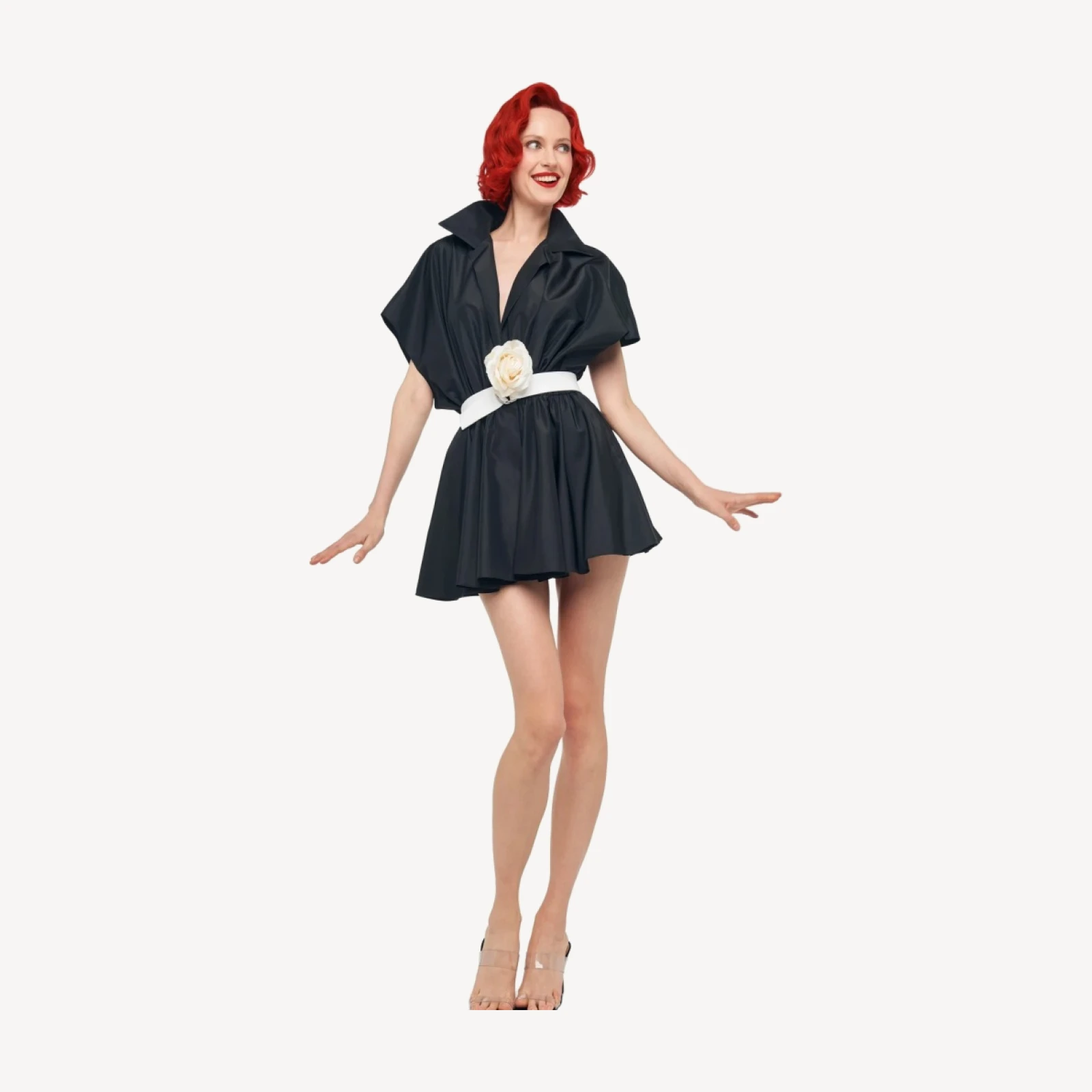 SUPER OS SLEEVELESS BF NK SHIRT FLARED MINI DRESS
