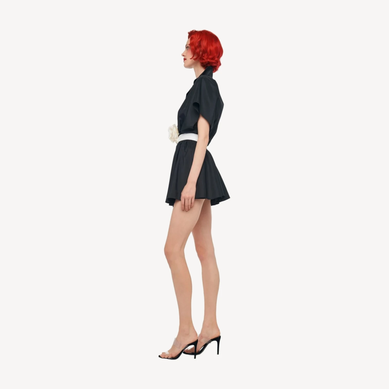 SUPER OS SLEEVELESS BF NK SHIRT FLARED MINI DRESS