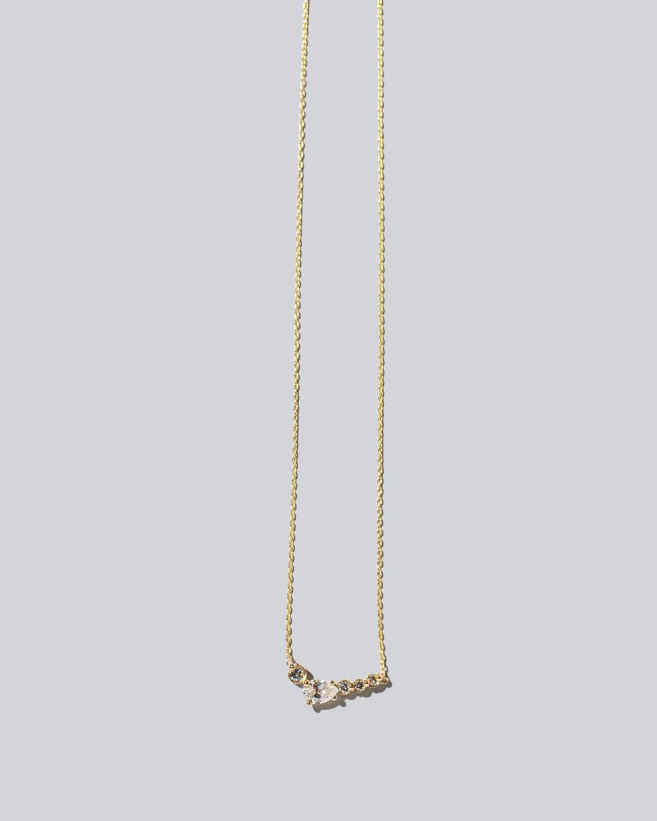 Teardrop Necklace - White Diamond