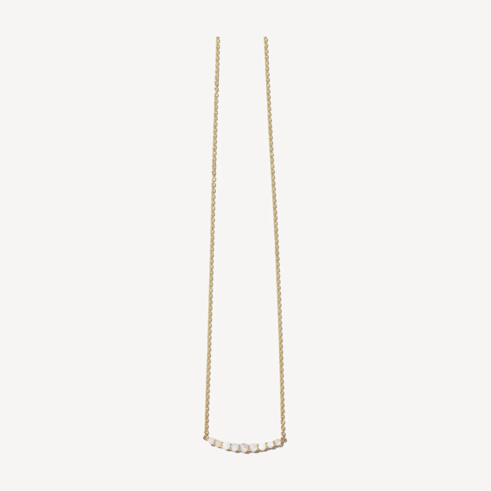 Crescent Necklace - Opal