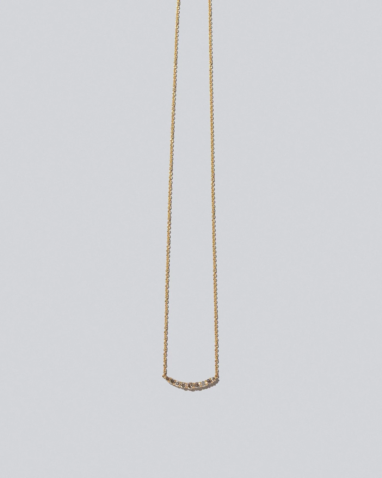 Crescent Necklace - Champagne Diamond