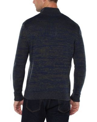 Liverpool Los Angeles Four Button Mock Neck Sweater