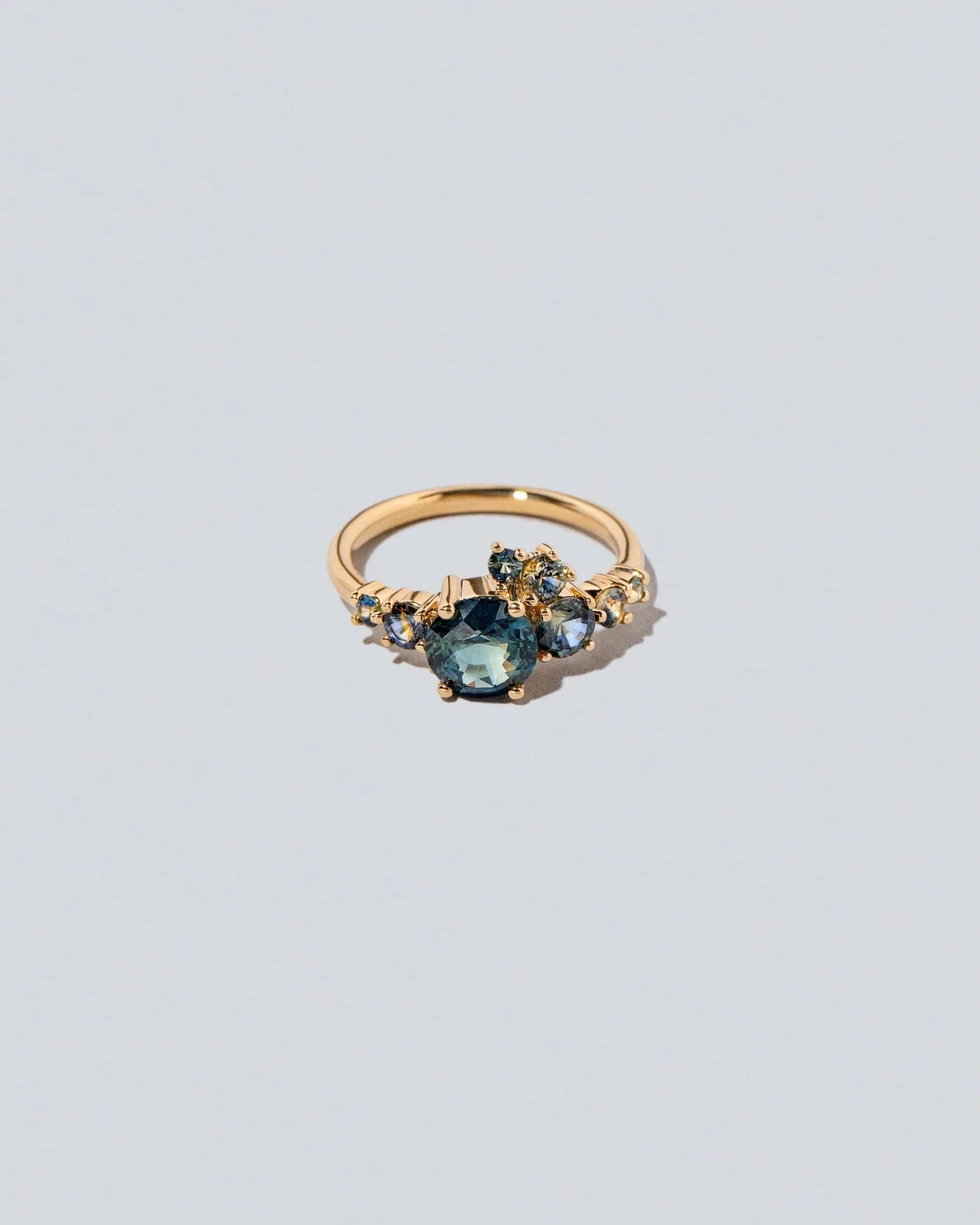 Luna Ring - Teal Sapphire